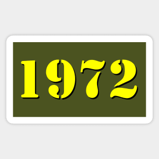 Retro 1972 Sticker